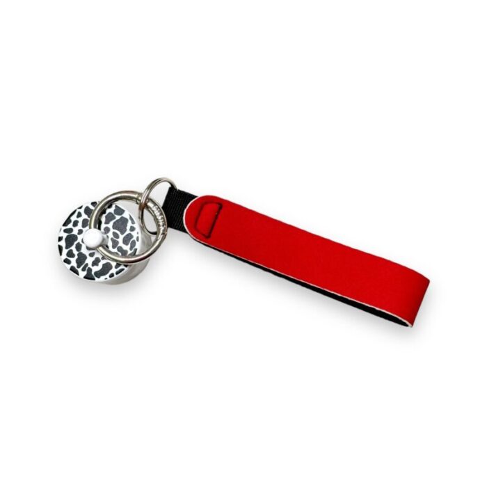 red wristlet keychaindrink handlers 845599