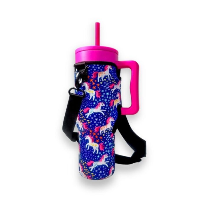 unicorns 40oz tumbler with handle sleevedrink handlers 507602